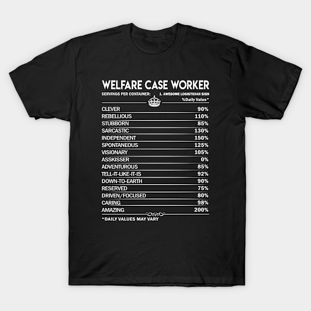 Welfare Case Worker T Shirt - Welfare Case Worker Factors Daily Gift Item Tee T-Shirt by Jolly358